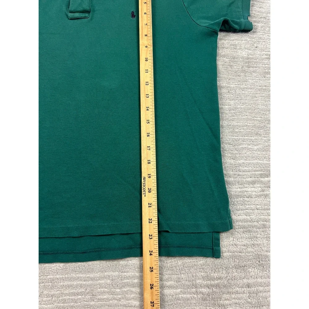 Polo Ralph Lauren Shirt Mens L Green Polo Short Sleeve Cotton Vintage Pony Logo